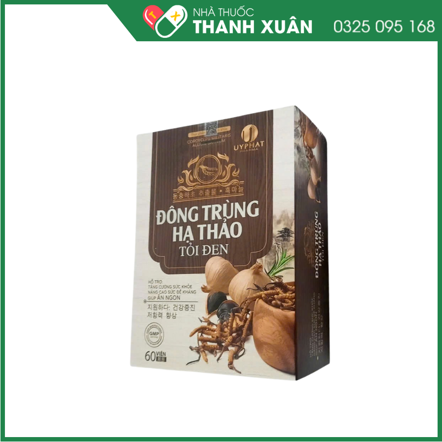 Đông Trùng Hạ Thảo Tỏi Đen - Uy Phát hỗ trợ tăng cường sức khỏe